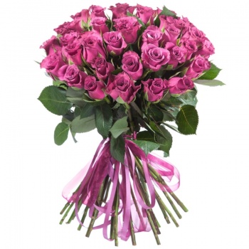 Букет из 35 розовых роз "Валькирия"